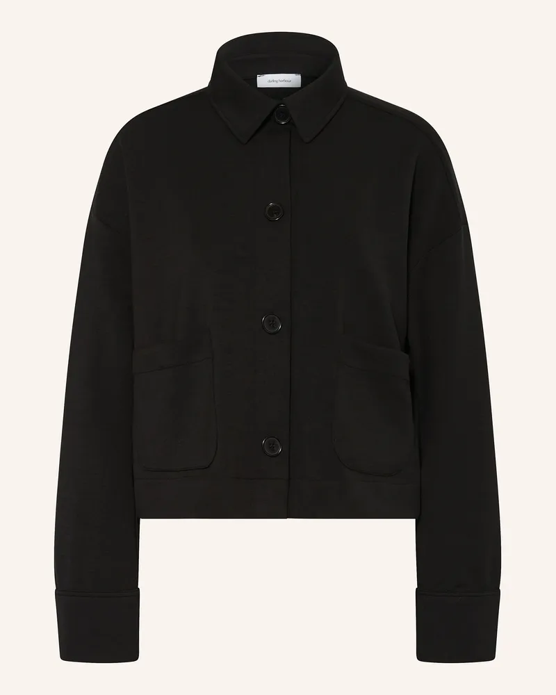 Darling Harbour Jersey-Overjacket Schwarz
