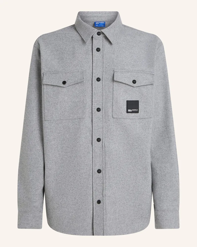 Karl Lagerfeld Hemd grau Grau