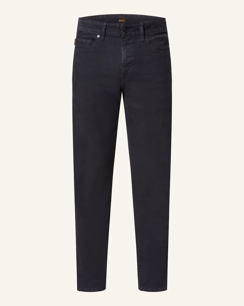 HUGO BOSS Cordhose DELAWARE Slim Fit Dunkelblau