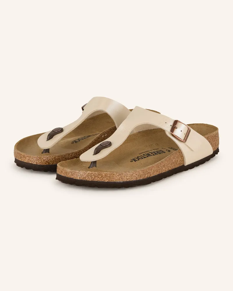 Birkenstock Zehentrenner Gizeh weiss Creme