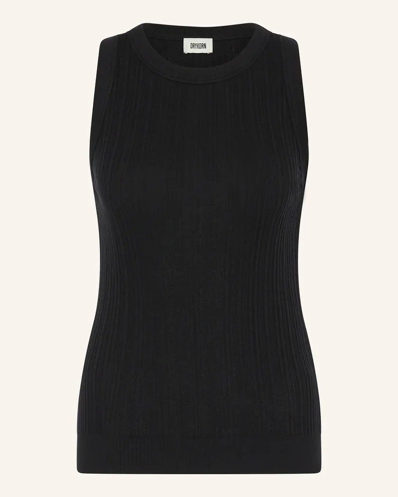 Drykorn Stricktop Olina schwarz Schwarz