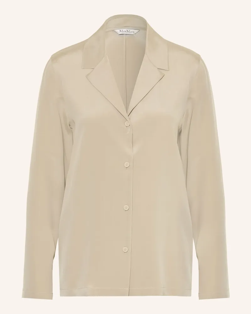 Max Mara Bluse AEDO aus Seide Beige