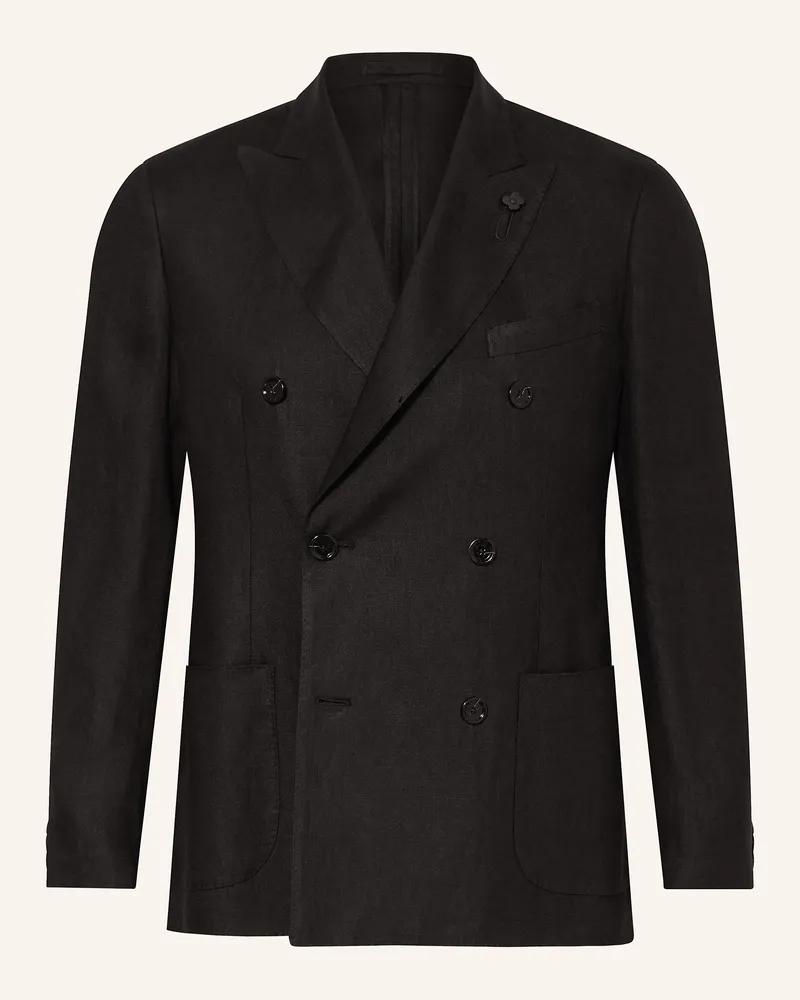 LARDINI Sakko Regular Fit schwarz Schwarz