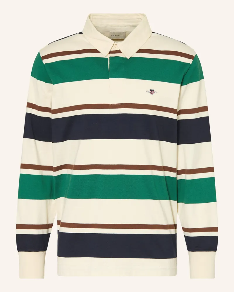 Gant Rugbyshirt gruen Creme