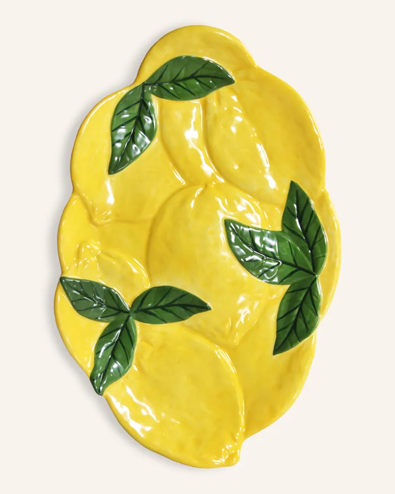 &k amsterdam Servierplatte Lemon gelb Gelb