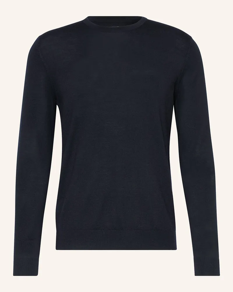 paul Pullover Aus Merinowolle blau Dunkelblau