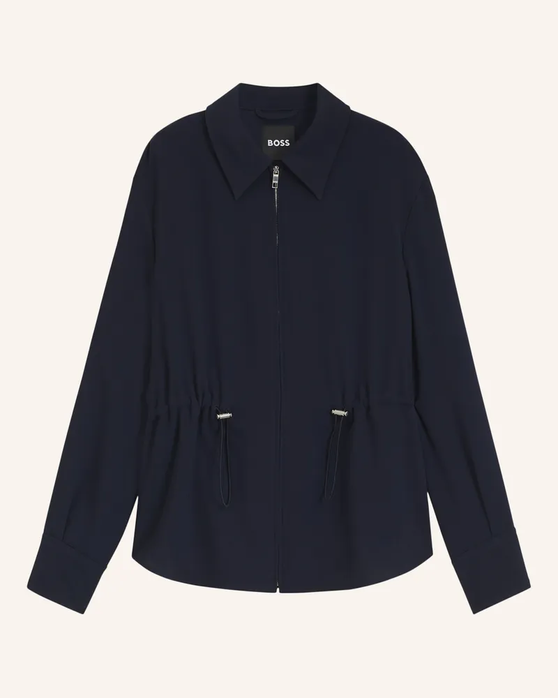 HUGO BOSS Blazer Jalisyna Regular Fit blau Dunkelblau