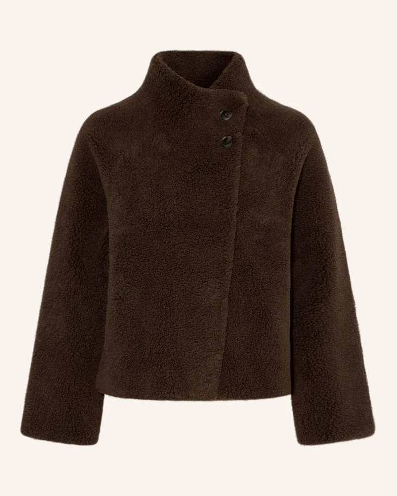 Darling Harbour Teddyfell-Jacke Zum Wenden braun Dark