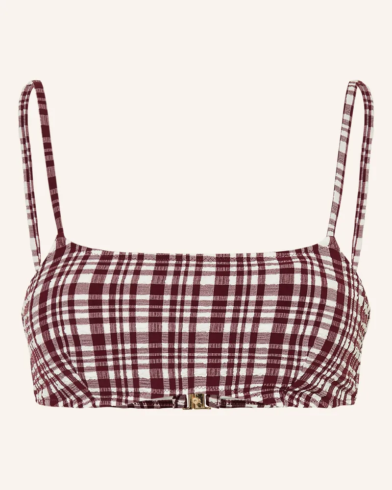 Mrs & HUGS Bustier-Bikini-Top Dunkellila