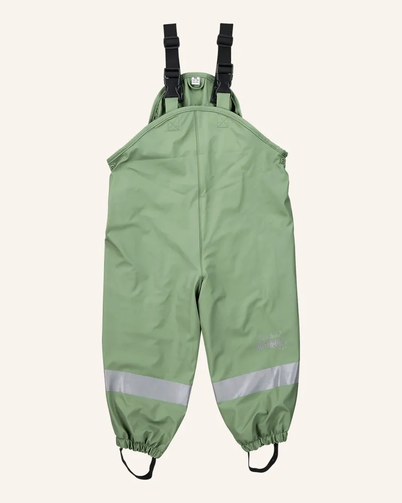 Sterntaler Regenträgerhose gefüttert Grün