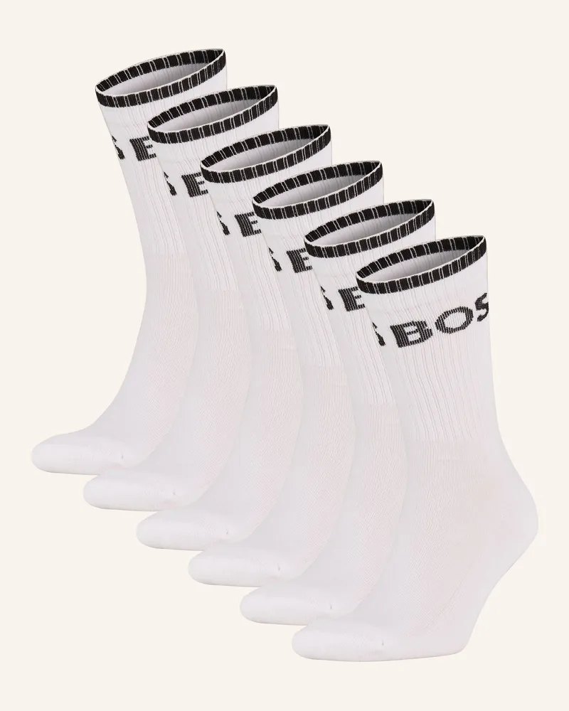 HUGO BOSS 6er-Pack Socken Qs weiss Weiss