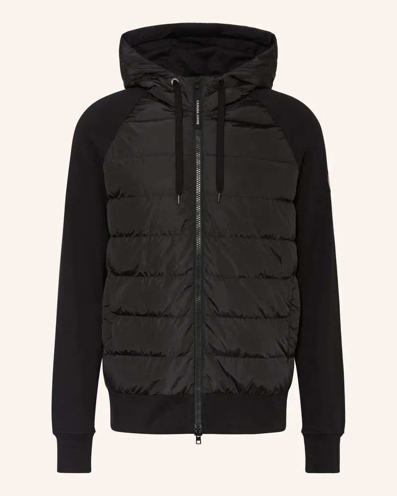 Canada Goose Sweatjacke HYBRIDGE HURON im Materialmix Schwarz