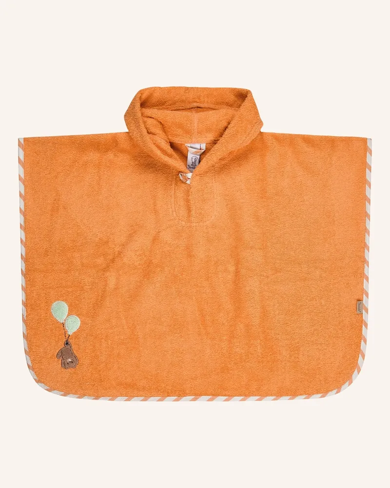 Sterntaler Poncho Bär Bo rot Orange