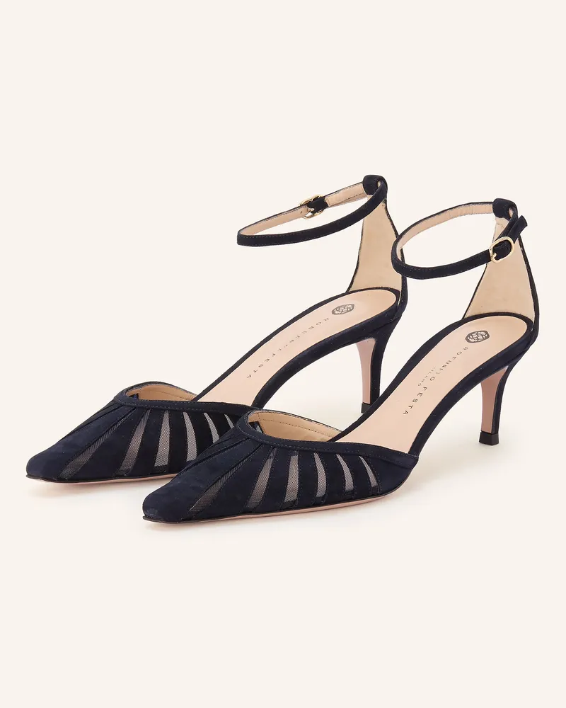 FESTA Milano Pumps Claus blau Schwarz