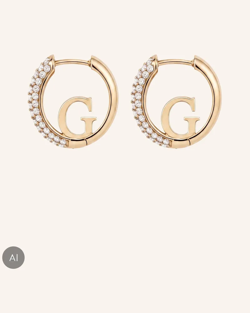 Guess Creolen Crazy Earrings gold Gold