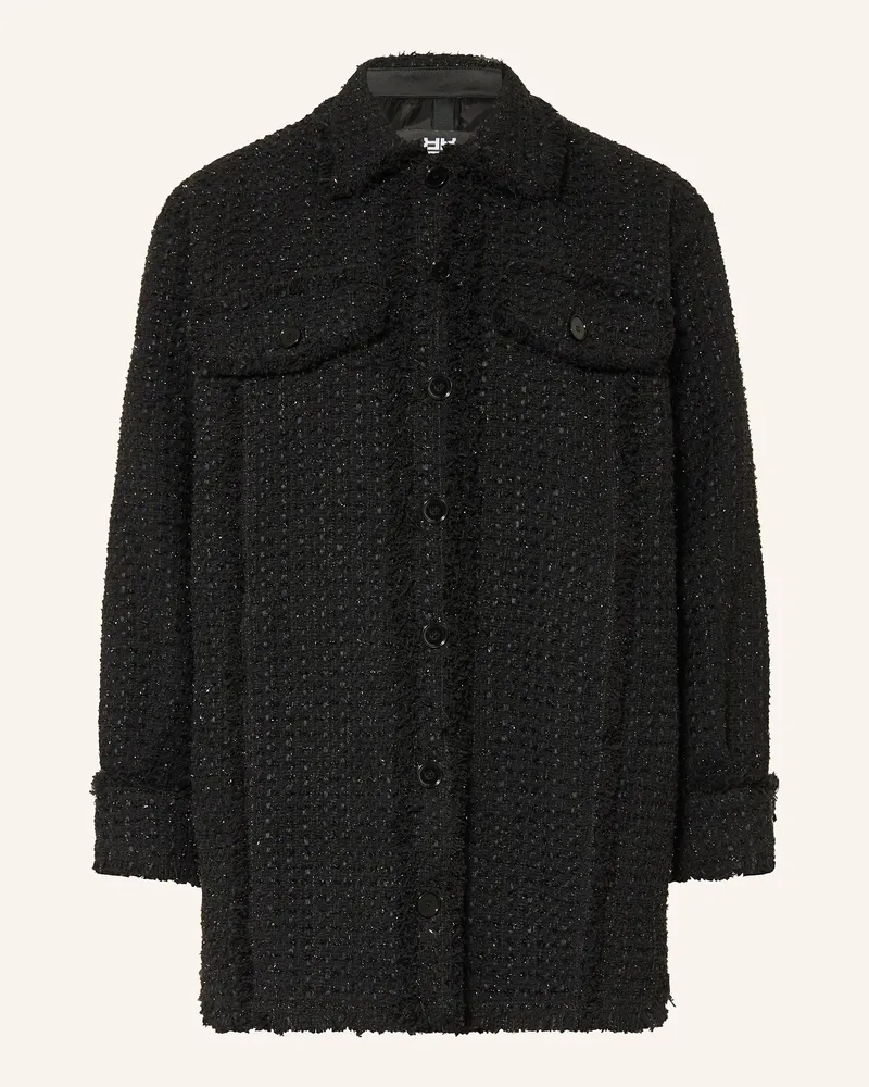 Riani Bouclé-Jacke Mit Glitzergarn schwarz Schwarz