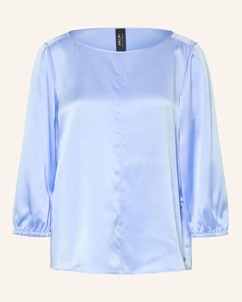 Marc Cain Blusenshirt Aus Seide Mit 3/4-Arm blau 323