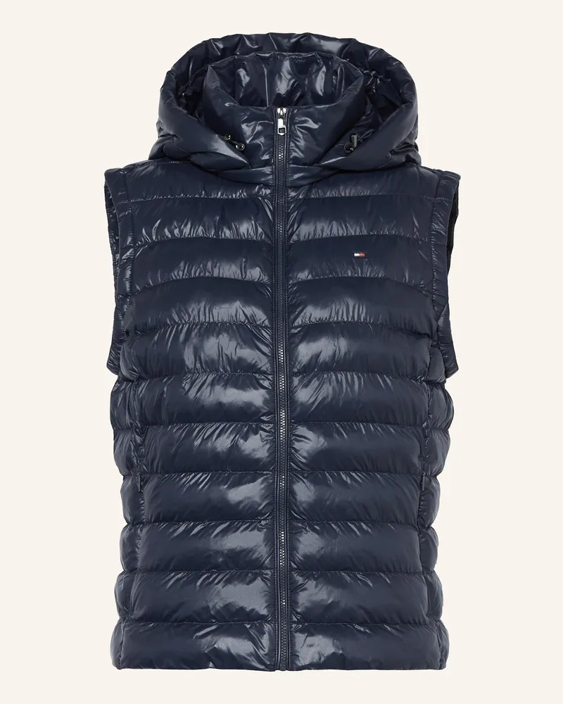 Tommy Hilfiger Steppweste mit abnehmbarer Kapuze Dunkelblau