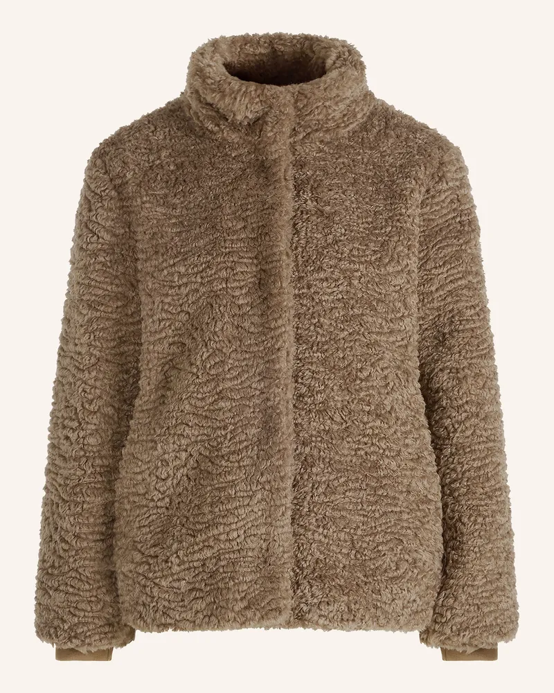 Cartoon Teddyfell-Jacke braun Braun