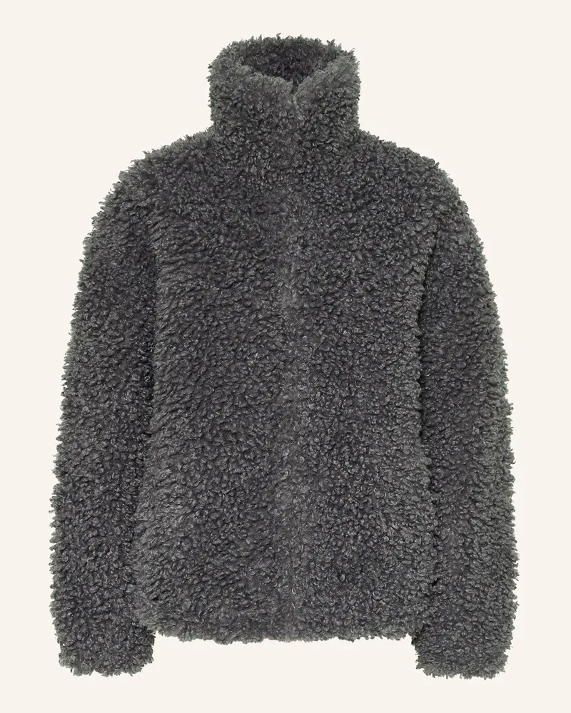 Acne Studios Teddyfell-Jacke Grau