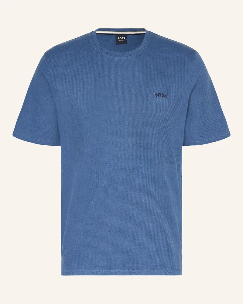 HUGO BOSS Schlafshirt Blau