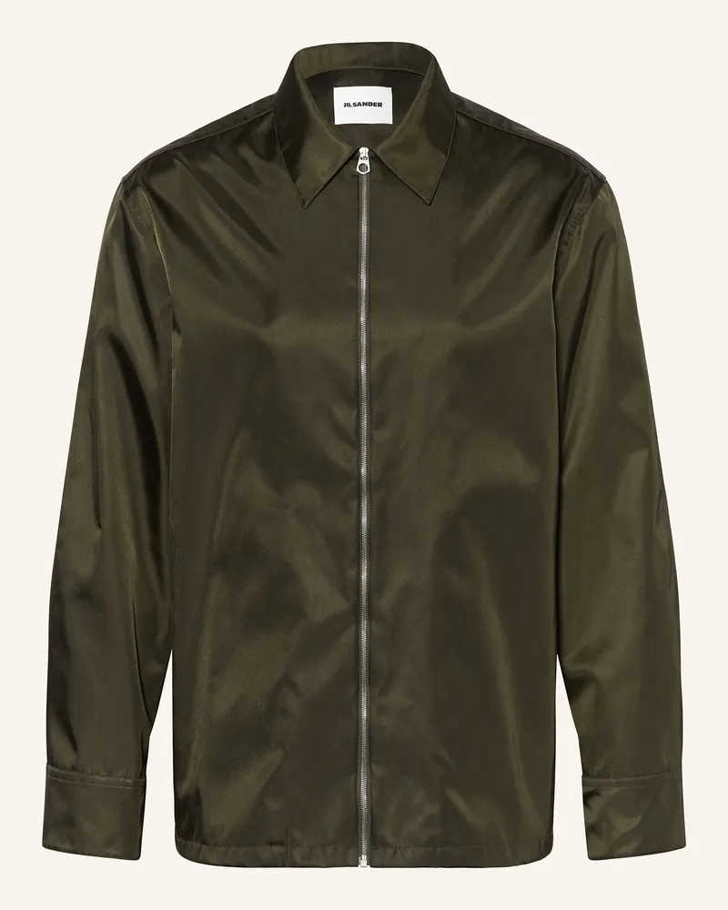 Jil Sander Overjacket gruen Dunkelgrün