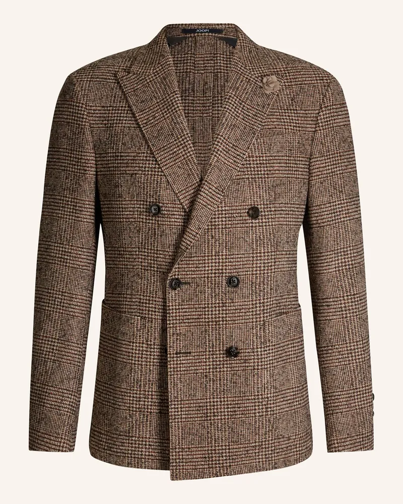 JOOP! Doppelreiher-Sakko Slim Fit Braun