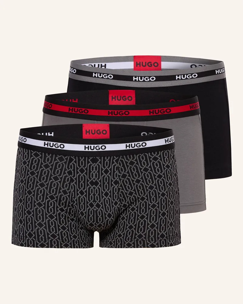 HUGO BOSS 3er-Pack Boxershorts Schwarz
