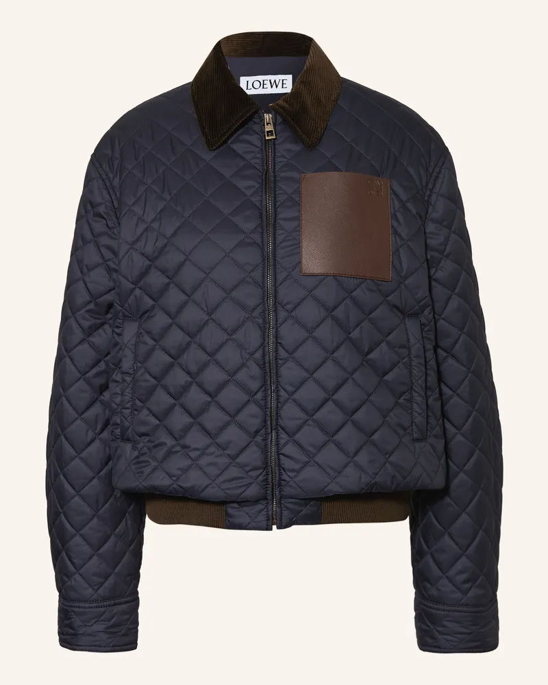 Loewe Steppjacke Dunkelblau
