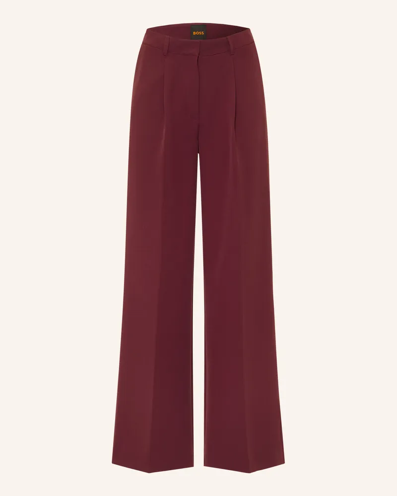 HUGO BOSS Marlenehose Tiwi rot Dunkelrot