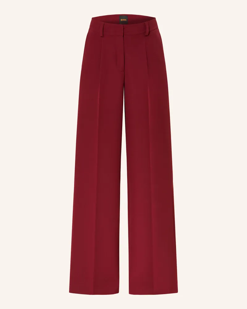 HUGO BOSS Marlenehose Tiwi rot Dunkelrot