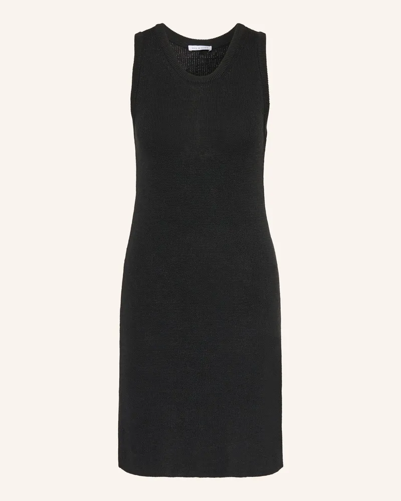Mrs & HUGS Strickkleid schwarz Schwarz