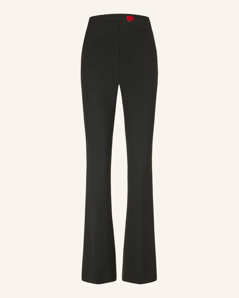 HUGO BOSS Bootcut-Hose Himima schwarz Schwarz