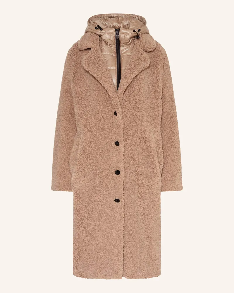 Frieda & Freddies Teddyfell-Mantel GINEZ Camel