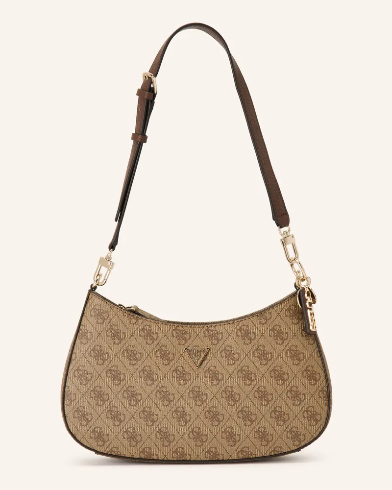 Guess Schultertasche Noelle braun Taupe