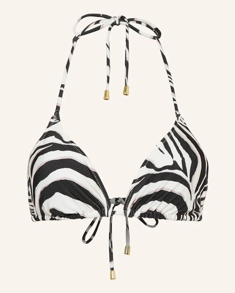 Mrs & HUGS Triangel-Bikini-Top schwarz Schwarz