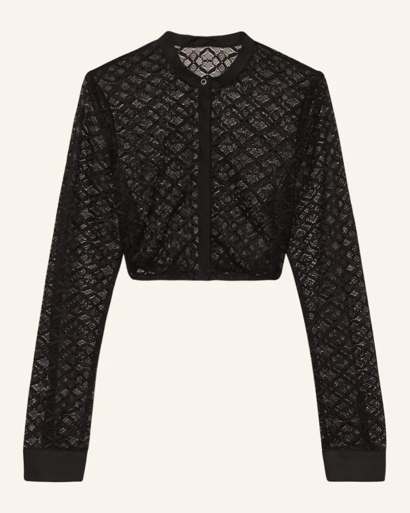 WALDORFF Dirndlbluse aus Spitze Schwarz