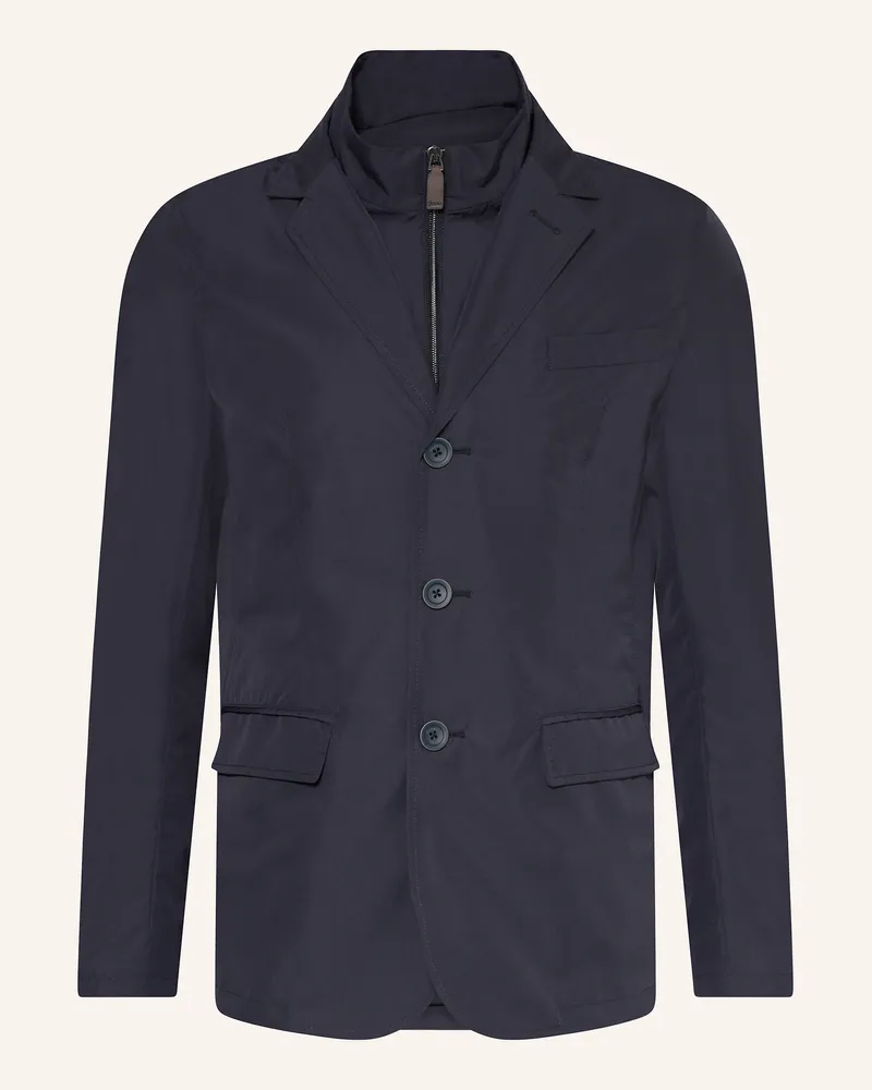 Herno Sakko Slim Fit mit herausnehmbarer Blende Dunkelblau