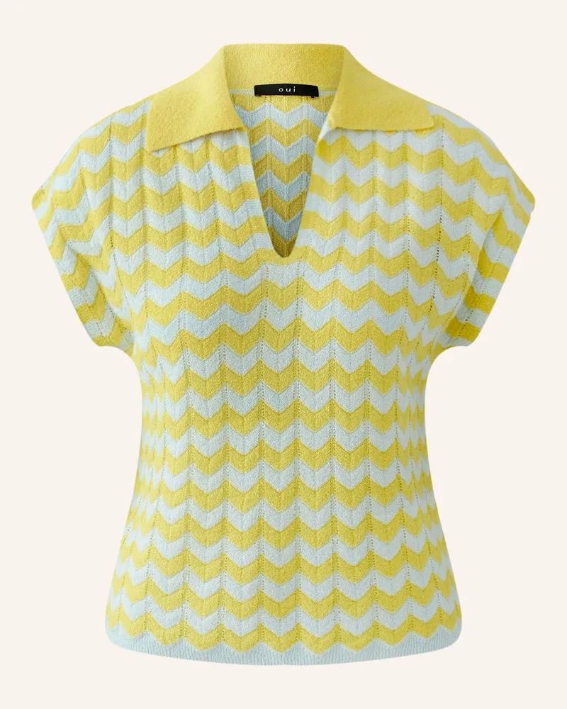 Oui  Strickshirt gelb Gelb