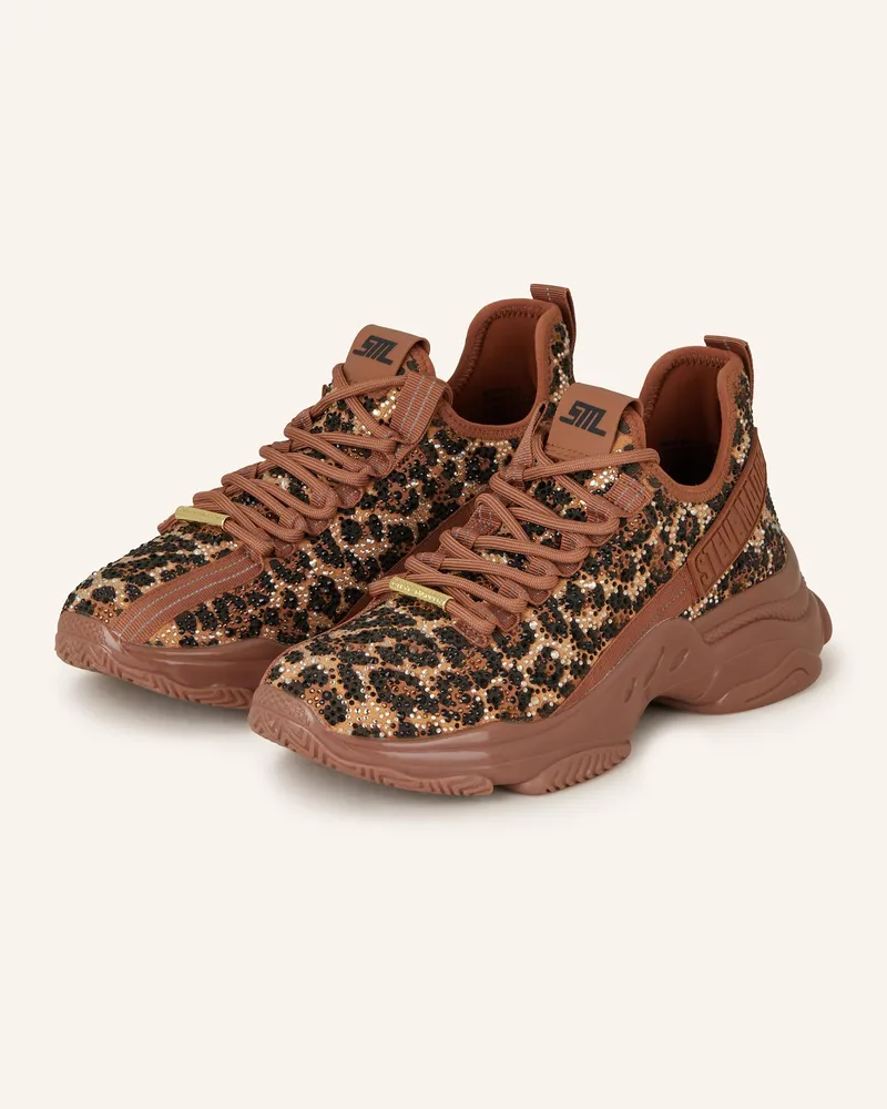 Steve Madden Sneaker MISTICA-L mit Schmucksteinen Braun