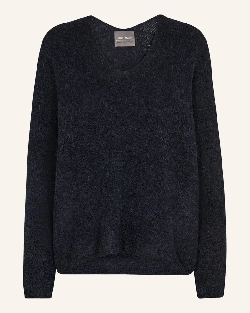 Mos Mosh Pullover Thora Mit Alpaka blau Dunkelblau
