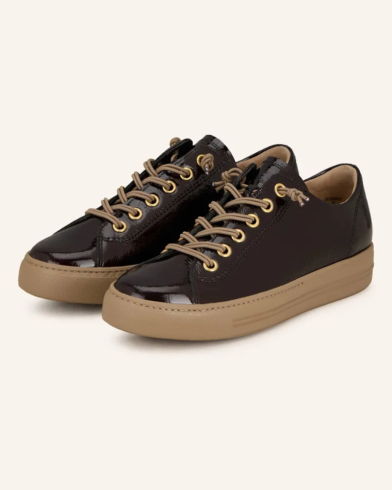 paul green Lack-Sneaker MORO Dunkelbraun