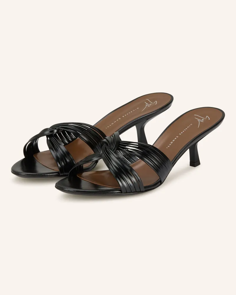 Giuseppe Zanotti Mules Schwarz