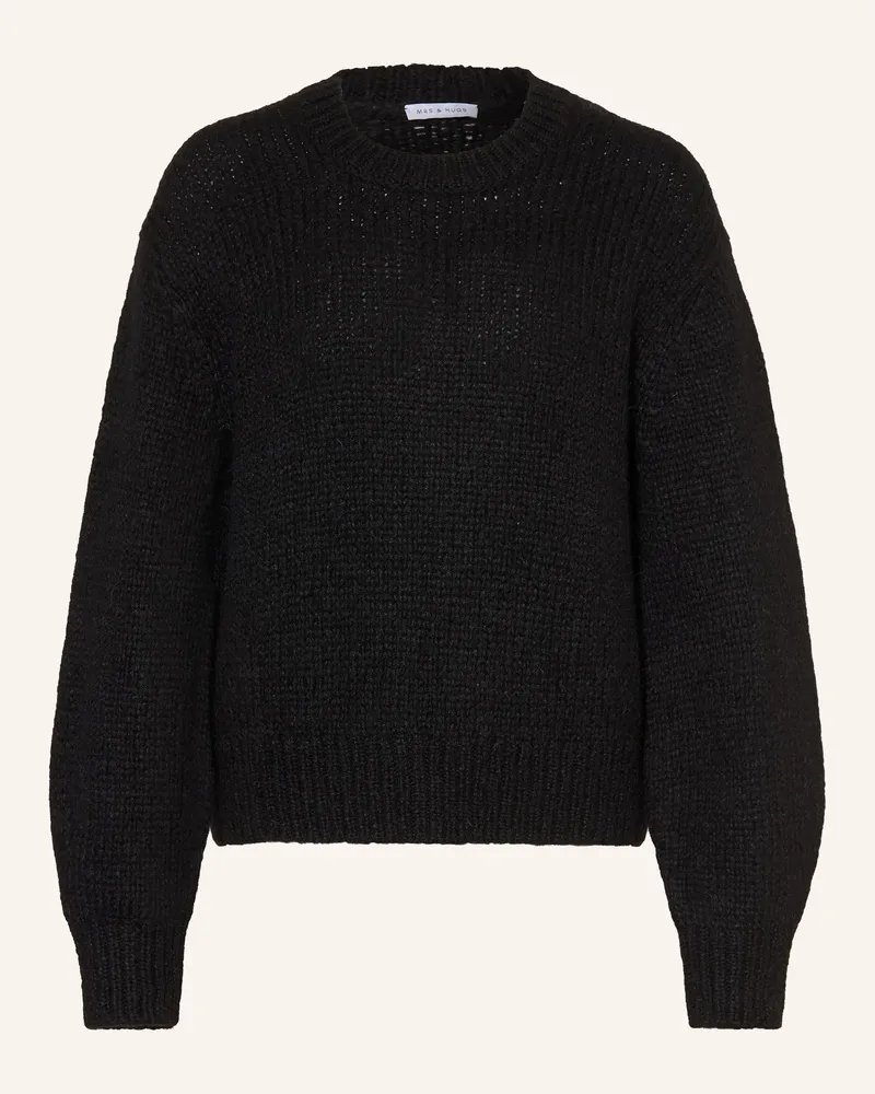 Mrs & HUGS Pullover schwarz Schwarz