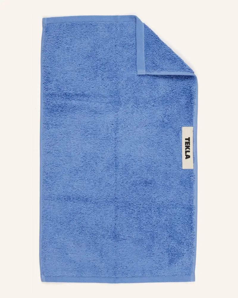 TEKLA Gästehandtuch blau Hellblau