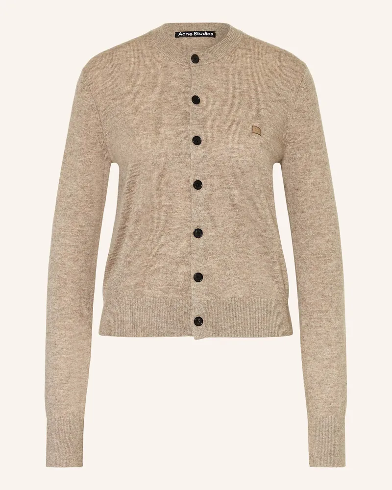 Acne Studios Strickjacke Hellbraun