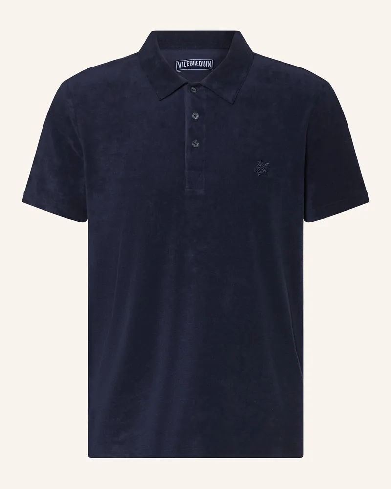 Vilebrequin Frottee-Poloshirt Phoenix aq100 blau Dunkelblau