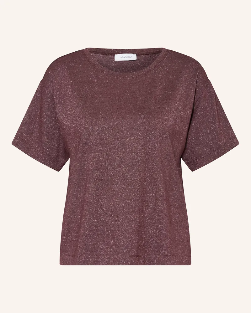 Darling Harbour T-Shirt mit Glitzergarn Bordeaux