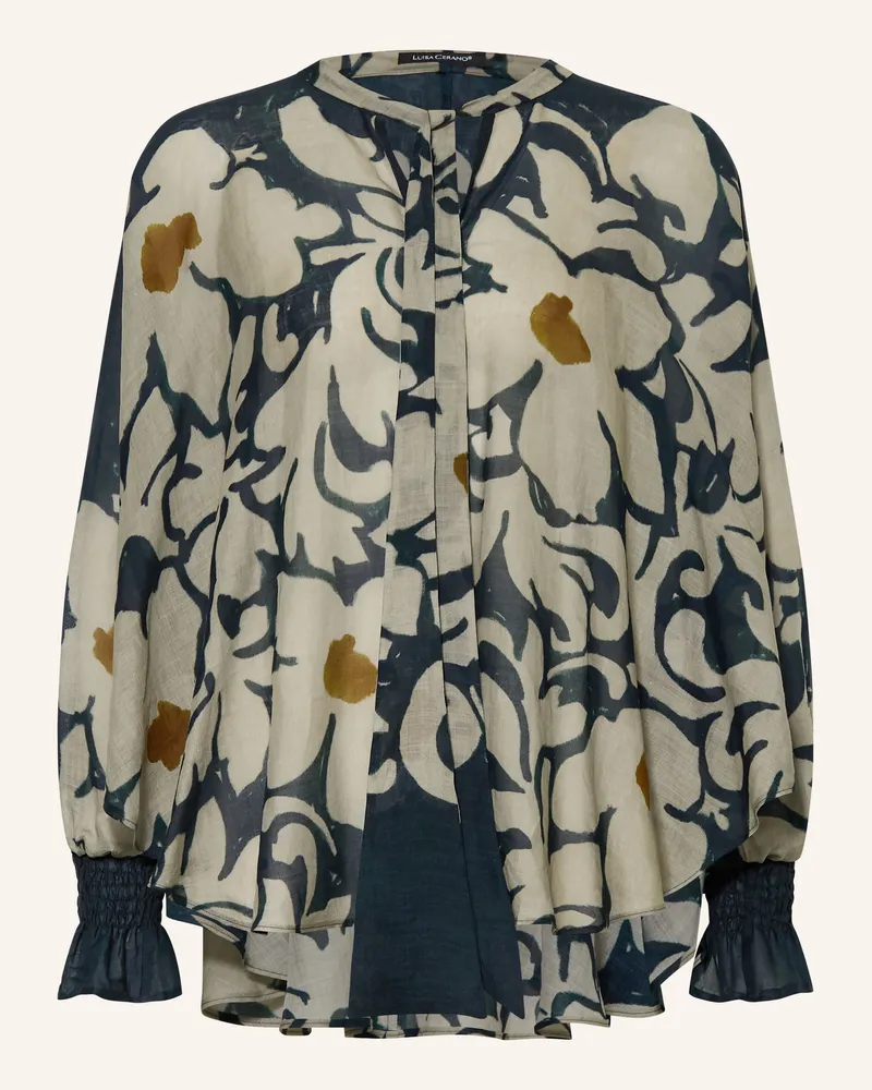 Luisa Cerano Schluppenbluse blau Dunkelblau