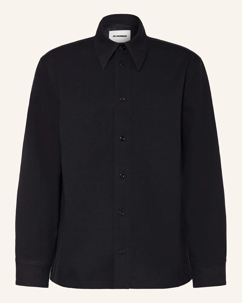 Jil Sander Overshirt blau Dunkelblau